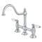 Kingston Brass KS3781PL Restoration Bridge Kitchen Faucet, Polished Chrome KS3781PL - alternate 1